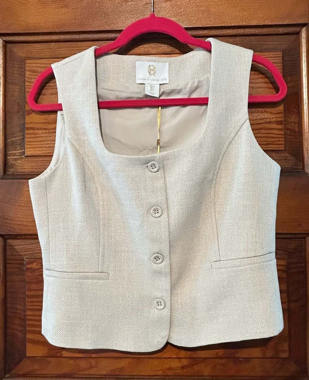 House of Harlow 1960 Cream Tweed Vest Top NWT